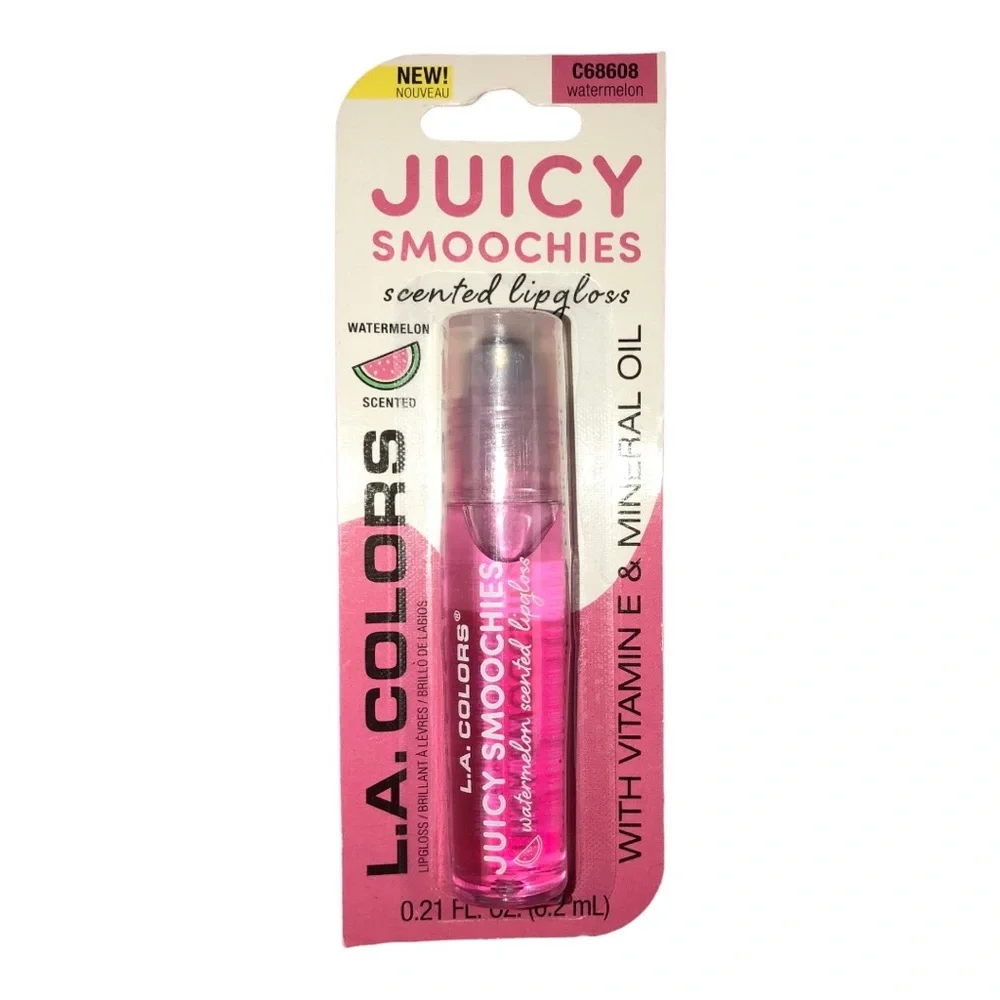3pk flavored vitamin E lipgloss strawberry grape coconut orange watermelon‎ mint